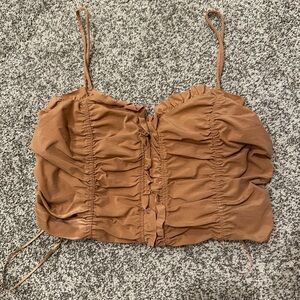 Women's cropped Ruched Top